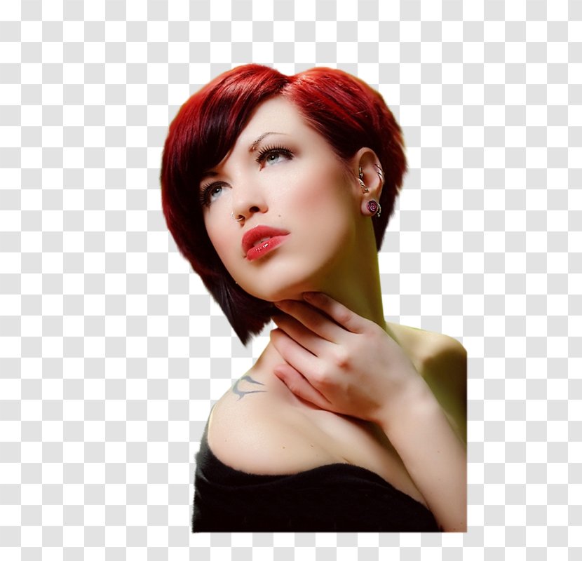 Red Hair Coloring Woman Female Transparent PNG