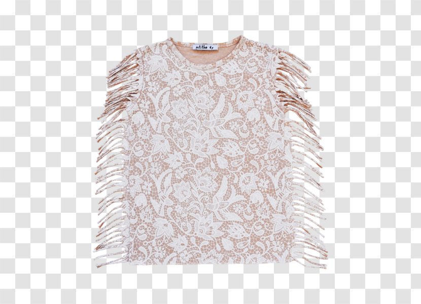 Long-sleeved T-shirt Blouse Top - Ink Lace Material Transparent PNG