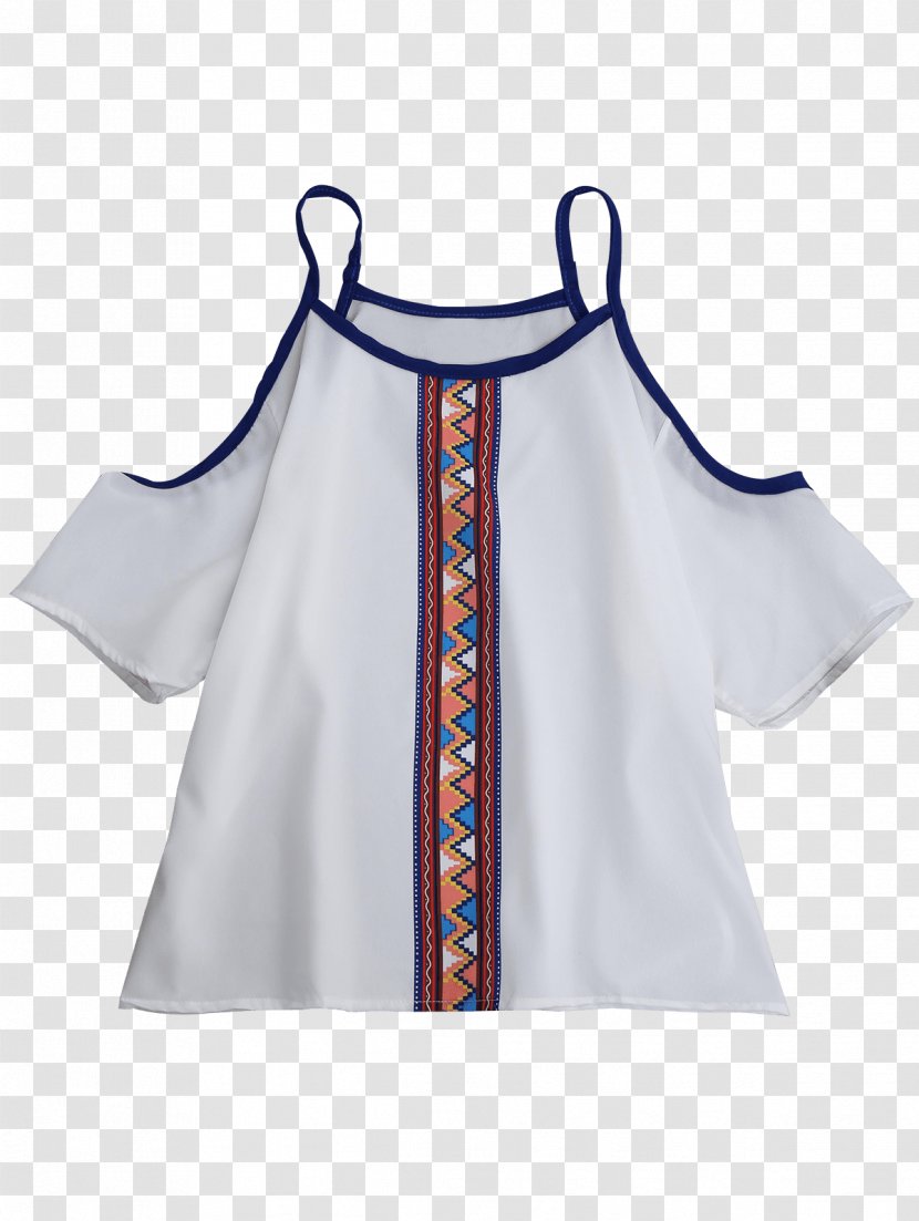 T-shirt Clothes Hanger Blouse Collar Sleeve - Cold Shoulder Tops Transparent PNG