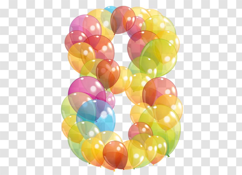 Balloon Birthday Clip Art - Party - Numbers Transparent PNG