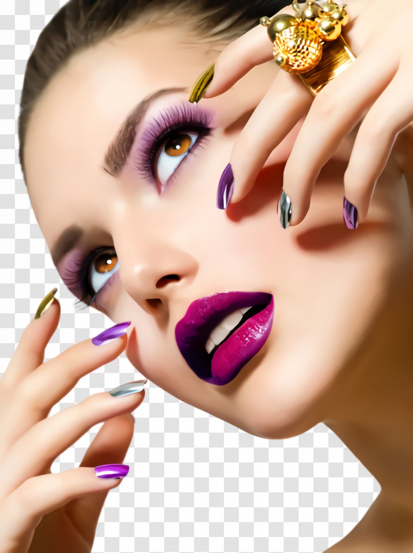 Nail Face Polish Manicure Skin - Lip Eyebrow Transparent PNG