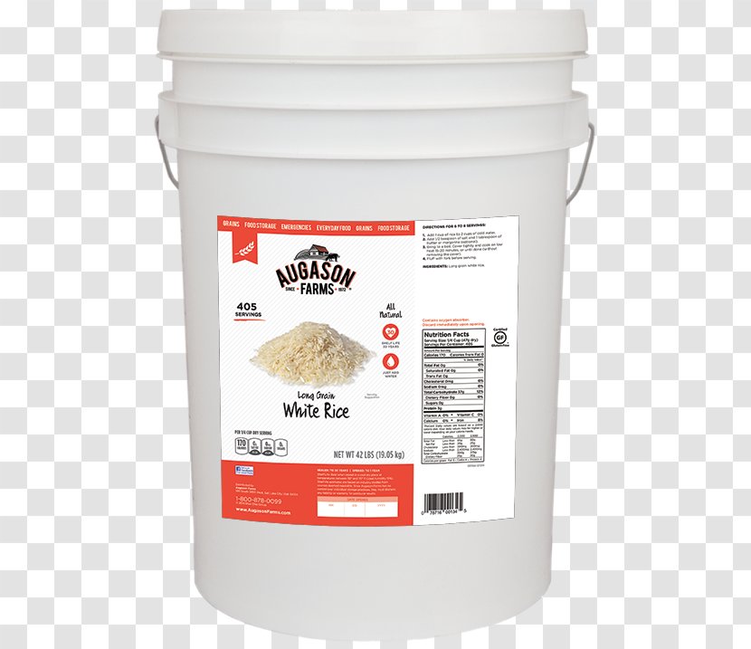 Pail White Rice Cereal - Flavor - Grains Transparent PNG