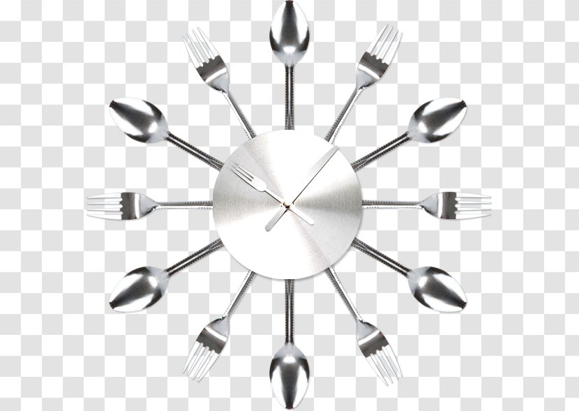 Fork Creativity Clock Watch - Spoon - Creative Transparent PNG