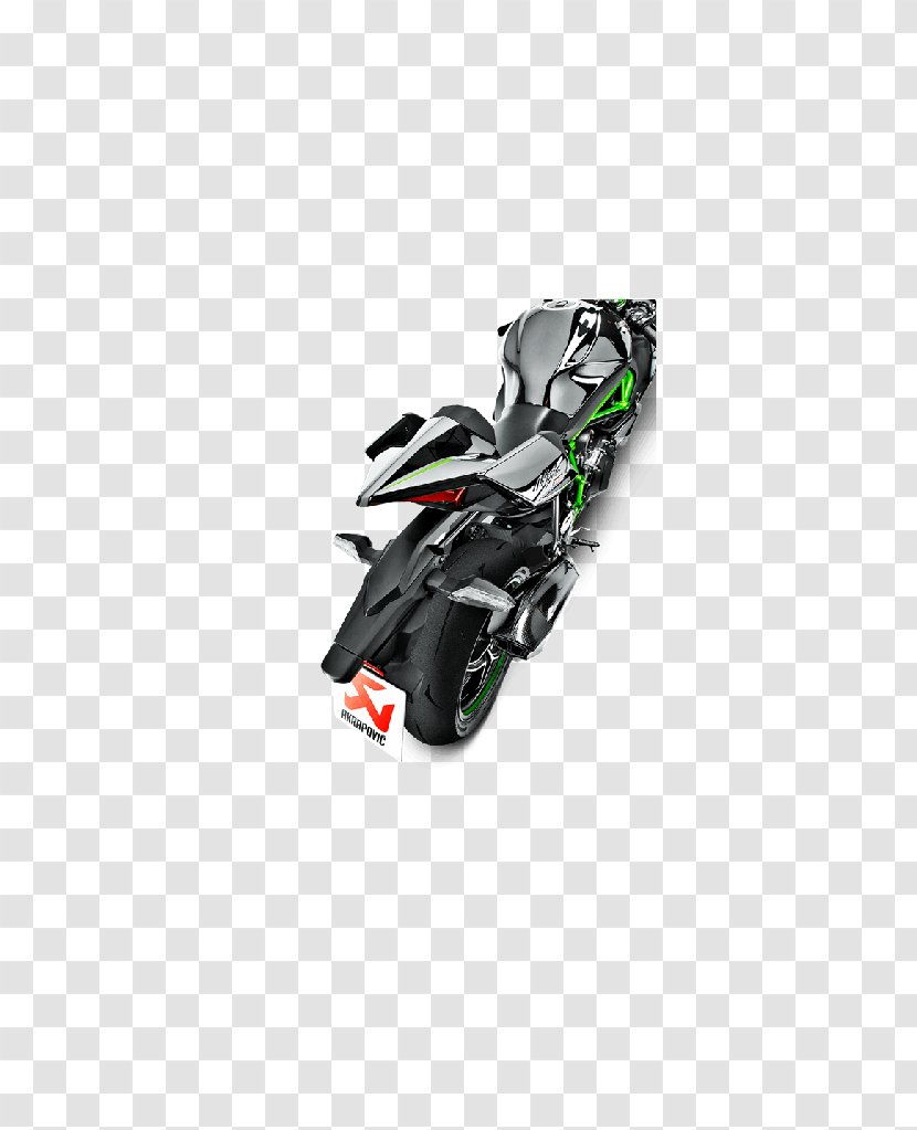 Kawasaki Ninja H2 Exhaust System Motorcycle Akrapovič - Carbon Fibers Transparent PNG