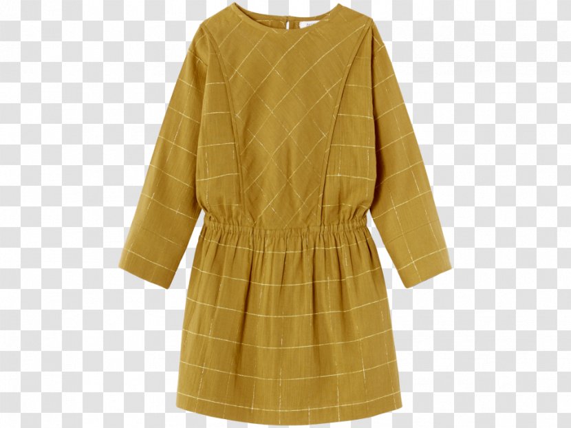 Dress Clothing Overcoat Yellow - Tunic - Sleeve Band Transparent PNG