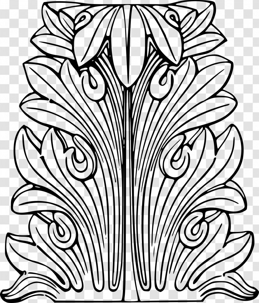 Acanthus Mollis Clip Art - Line - Leaf Transparent PNG
