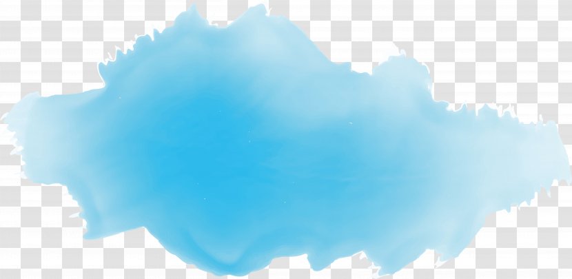 Blue Sky Cloud Wallpaper - Product Design - Watercolor Shading Transparent PNG