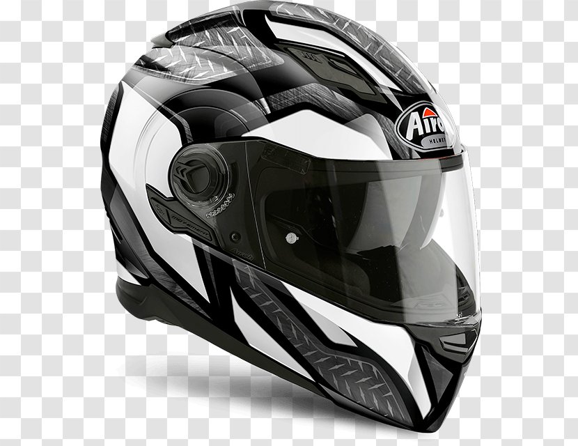 Motorcycle Helmets Airoh Movement FAR Helmet Black/White L (59/60) - Frame - Capacete Motociclista Transparent PNG