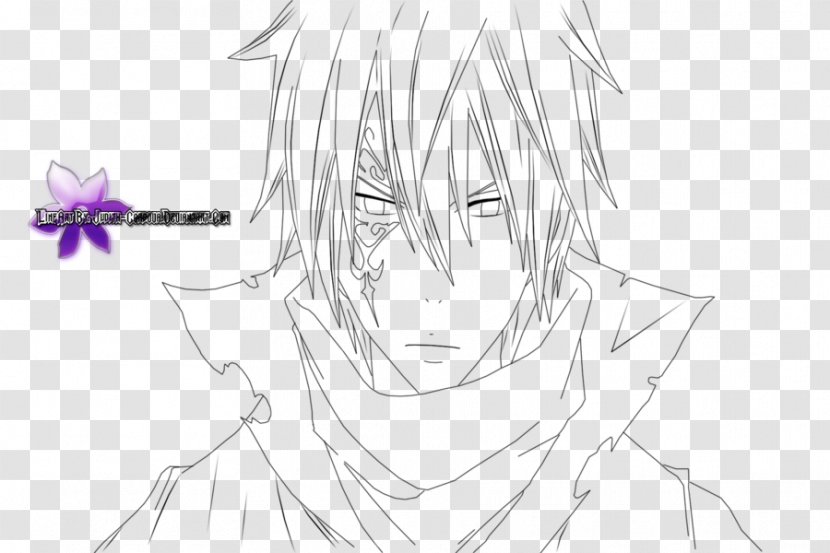 Line Art Sketch Graphics DeviantArt - Frame - Fairy Tail Jellal Transparent PNG