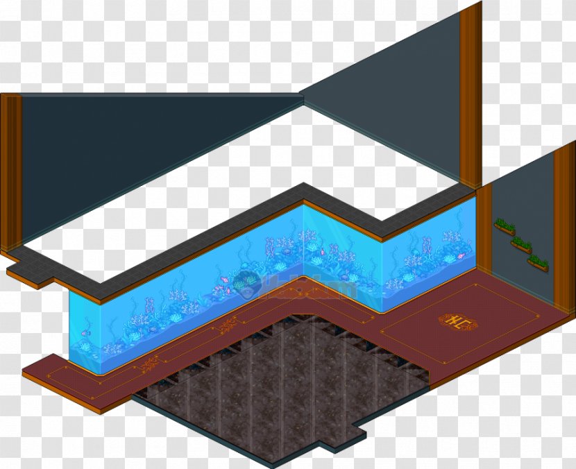 Habbo Sulake Game Web Browser Public Space - Roof Transparent PNG