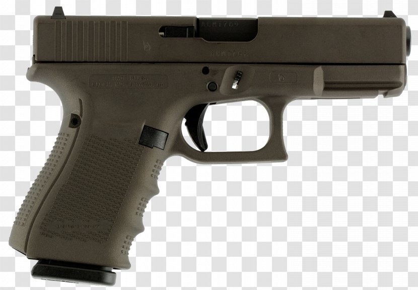 GLOCK 19 9×19mm Parabellum Semi-automatic Pistol Glock Ges.m.b.H. - Trigger - Handgun Transparent PNG