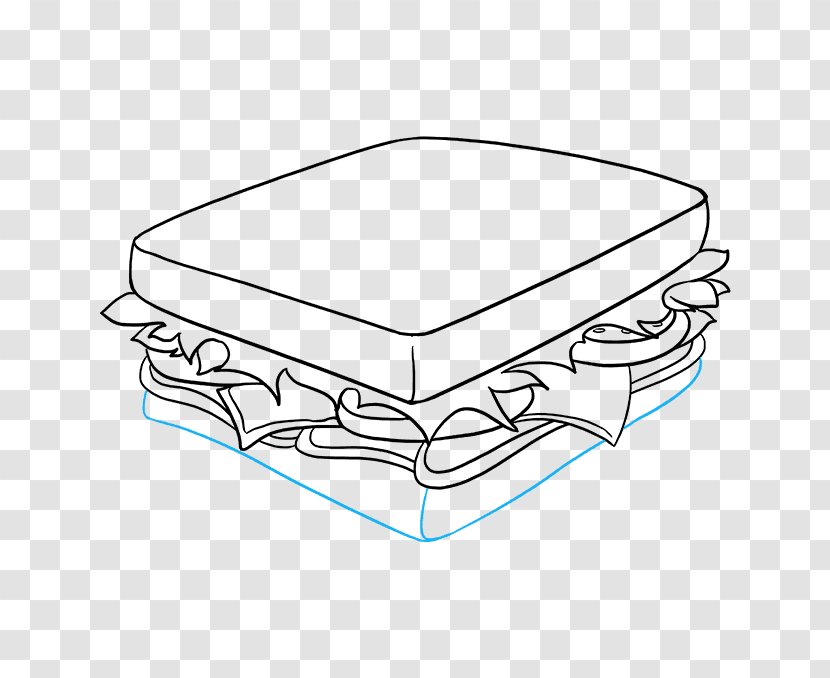 How To Draw Drawing Sandwich Clip Art Image - Pencil - Beread Pattern Transparent PNG