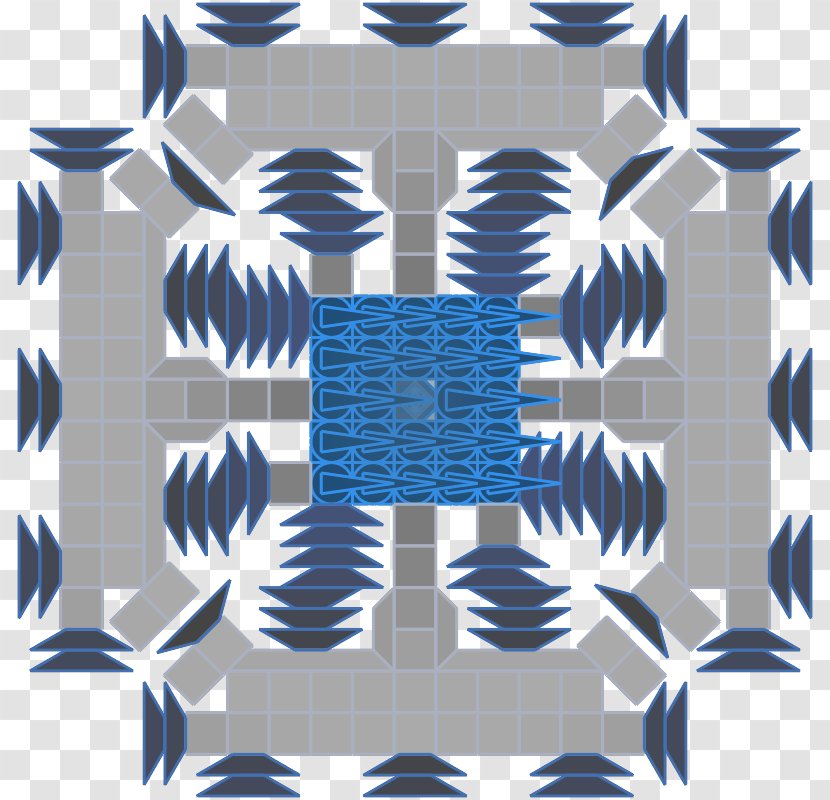 Cobalt Blue Horse Pattern - Symmetry - Khanda Transparent PNG