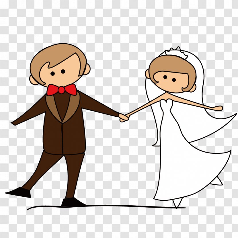 Wedding Invitation Marriage Bridegroom - Flower - The Bride And Groom Dancing Transparent PNG