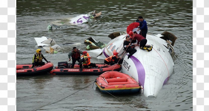 TransAsia Airways Flight 235 Airplane Aircraft Taipei Aviation Accidents And Incidents - Boats Boating Equipment Supplies Transparent PNG