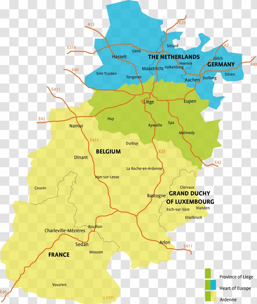 Liège Ardennes Couvin Map - Area - Liege Transparent PNG