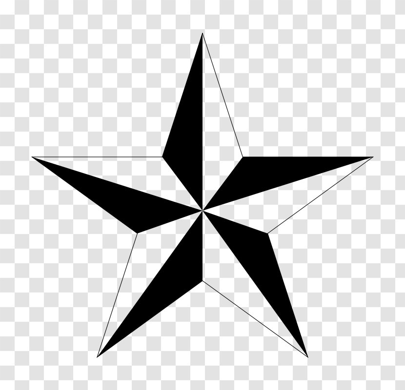 Nautical Star Tattoo Clip Art - Triangle - NAUTICA Transparent PNG