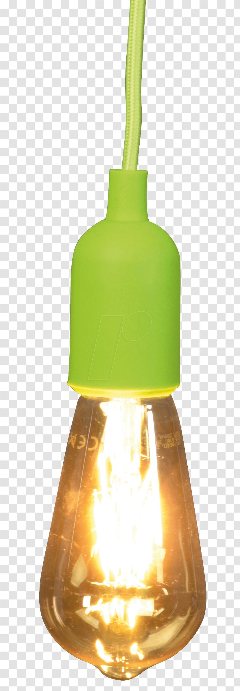 Glass Bottle - Light Fixture - The Cord Fabric Transparent PNG