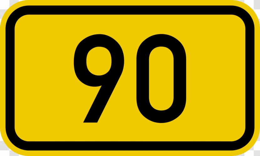 Bundesstraße 82 25 Clip Art - Yellow - 90's Transparent PNG