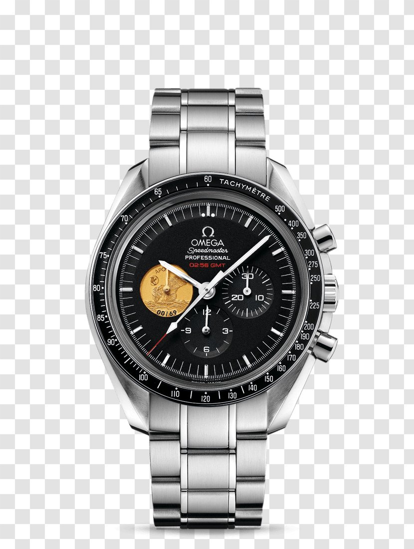 OMEGA Speedmaster Moonwatch Professional Chronograph Omega SA Seamaster Coaxial Escapement - Strap - Watch Transparent PNG