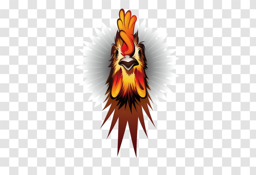 Rooster Chicken - Orange - Cock Happy New Year Transparent PNG