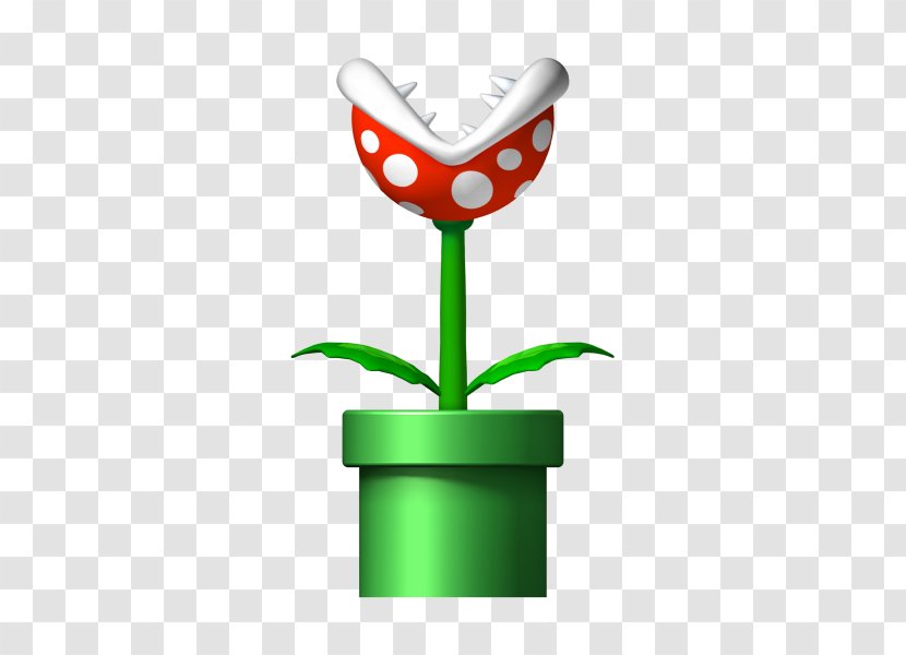 Super Mario Bros. New Bros Piranha Plant - Kart Transparent PNG