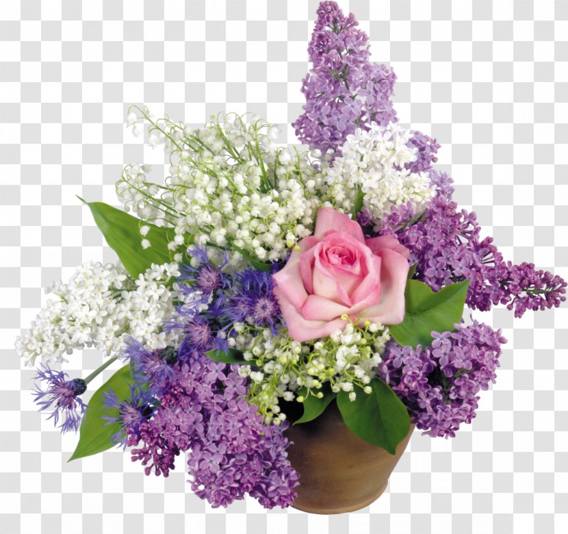 Flower Bouquet Desktop Wallpaper - Tulip - Lilac Transparent PNG