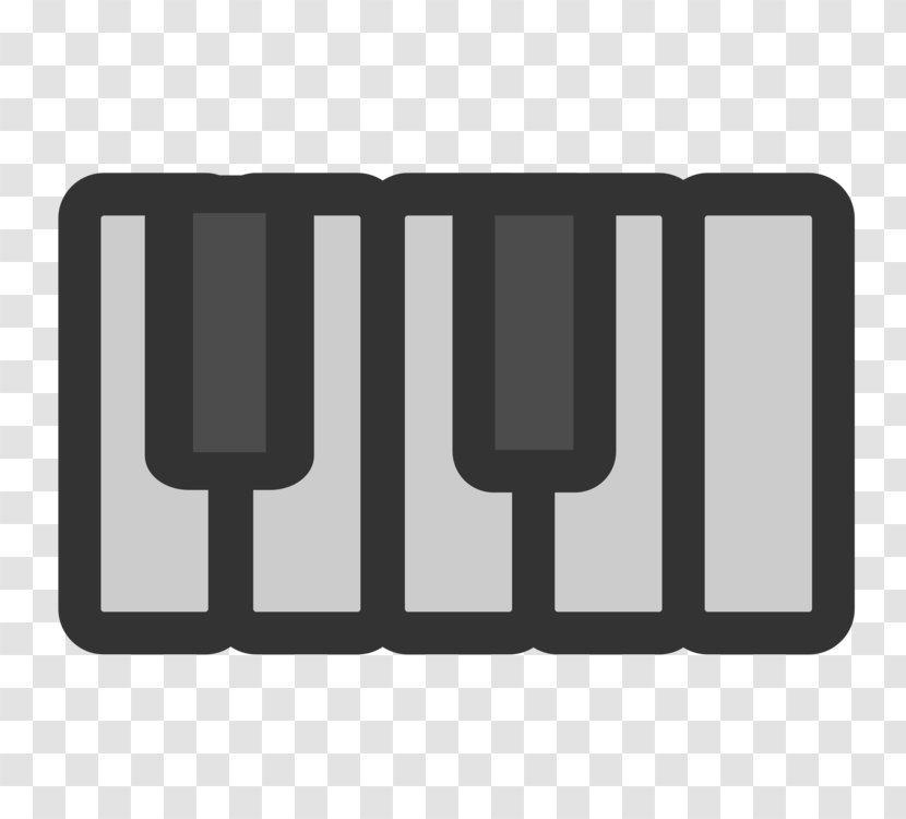Piano Cartoon - Sound Synthesizers - Rectangle Brown Transparent PNG