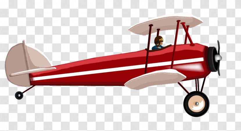 Biplane Airplane Fixed-wing Aircraft Flight - Plane Man Transparent PNG