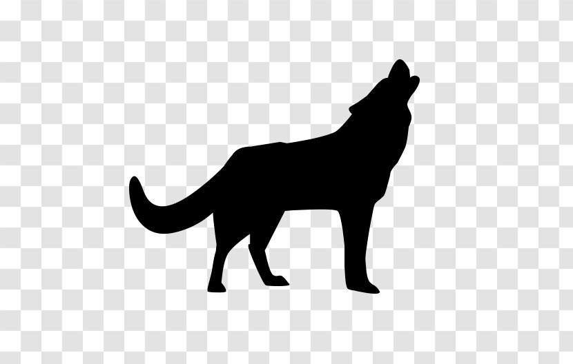 Dog Black Wolf - Printing - Howling In The Moonlight Transparent PNG