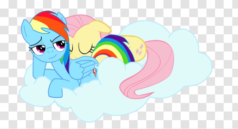 Pony Rainbow Dash Fluttershy Pinkie Pie Clip Art - Tree - Cloud Transparent PNG