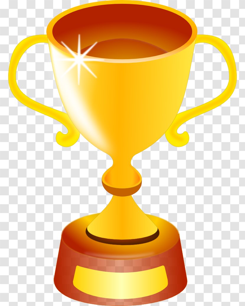 Trophy Cup Medal Clip Art - Gold Transparent PNG