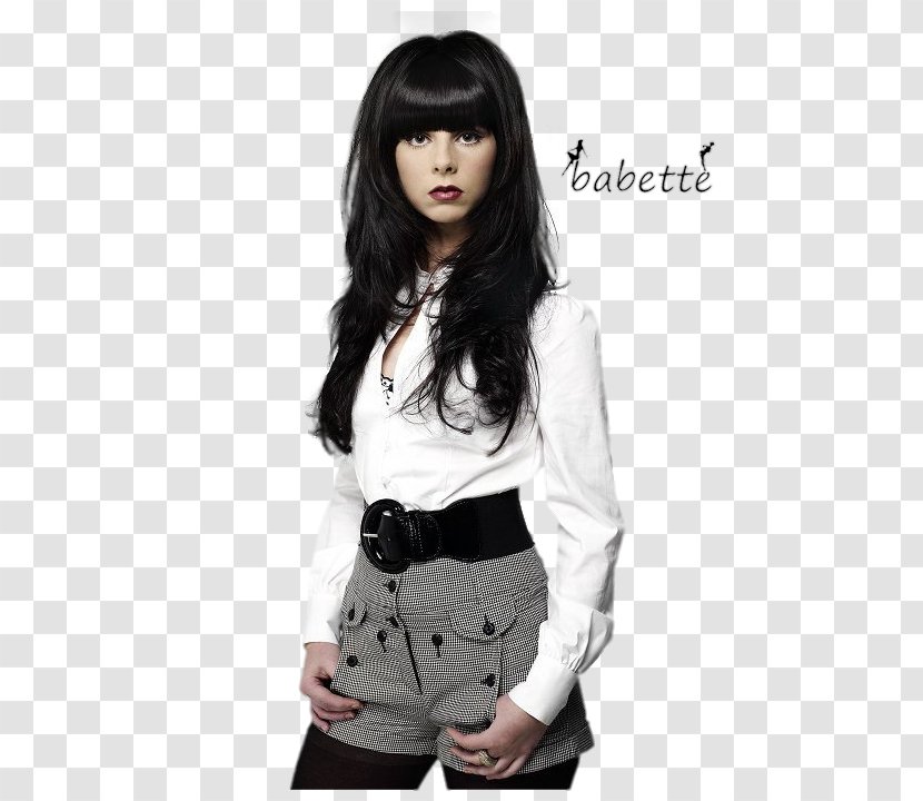 Black Hair Long Bangs Hairstyle Transparent PNG