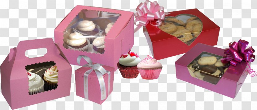 Valentine's Day Gift Bakery Packaging And Labeling Box - Carton - Gold Foil Cupcake Liners Transparent PNG