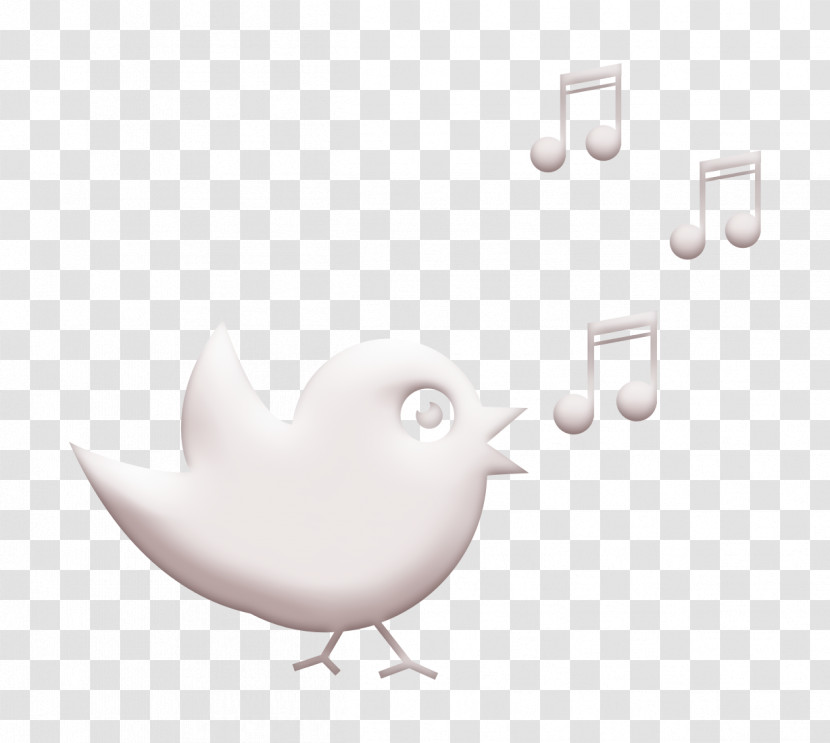 Music Icon Bird Singing With Musical Notes Icon Birds Pack Icon Transparent PNG
