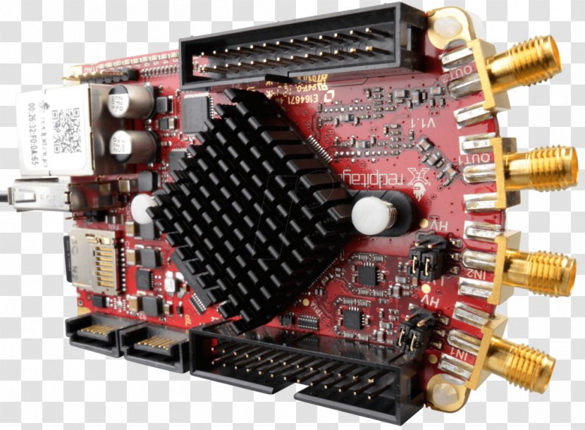Microcontroller Field-programmable Gate Array Red Pitaya Software-defined Radio Electronics - Io Card - Pitaya. Transparent PNG