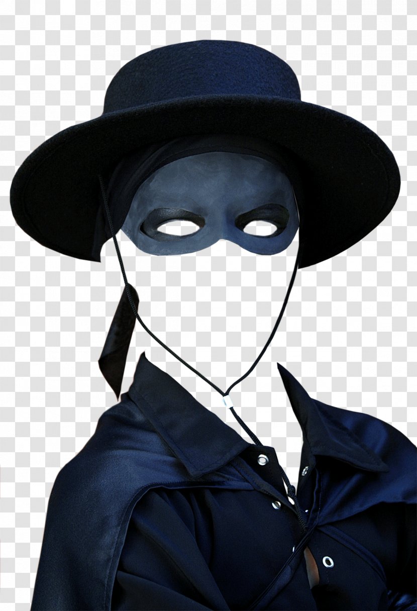 Zorro Costume Photography Photomontage - Fedora Transparent PNG