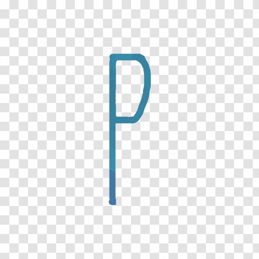 Letter P X Icon - Case - Blue Watercolor Letters Transparent PNG