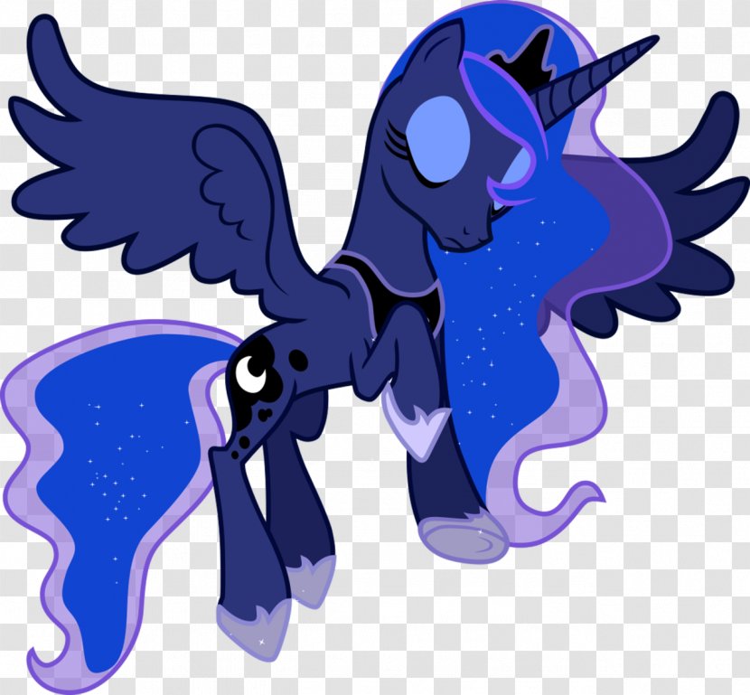 Princess Luna Pony Twilight Sparkle Celestia Rarity - Vector Transparent PNG