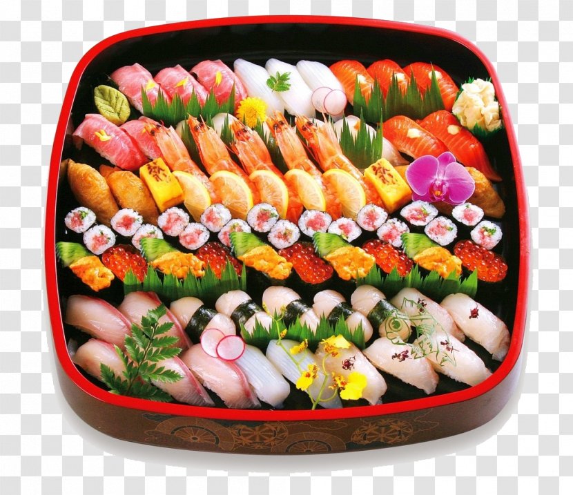 Sushi Japanese Cuisine Gimbap Take-out Korean - Omurice - Platter Transparent PNG