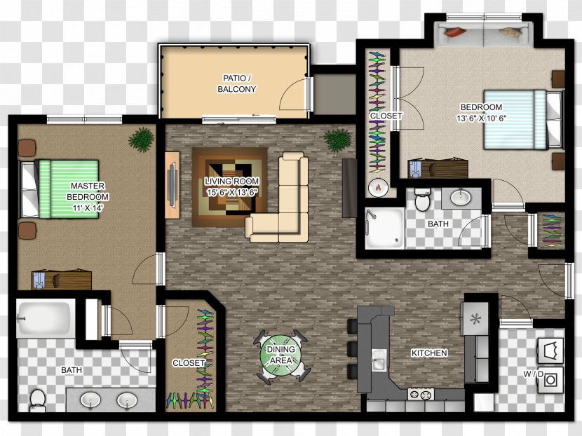 Floor Plan House - Building Transparent PNG