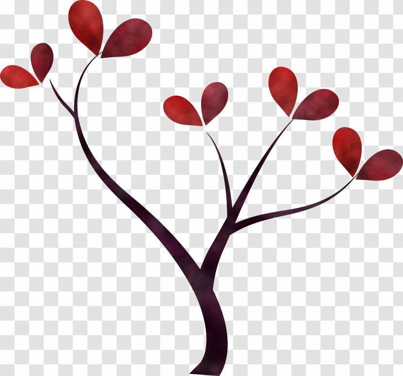 Flower Plant Branch Leaf Heart Transparent PNG