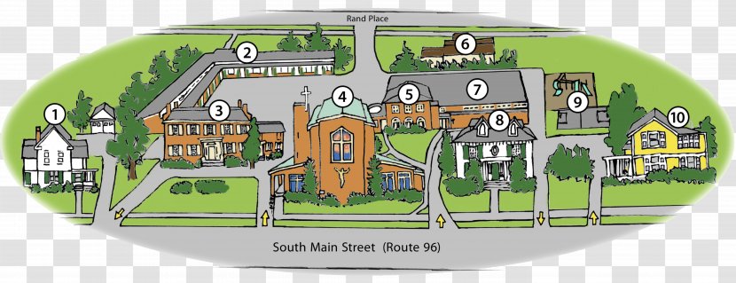 Cartoon School St. Louis St Church - Map Transparent PNG
