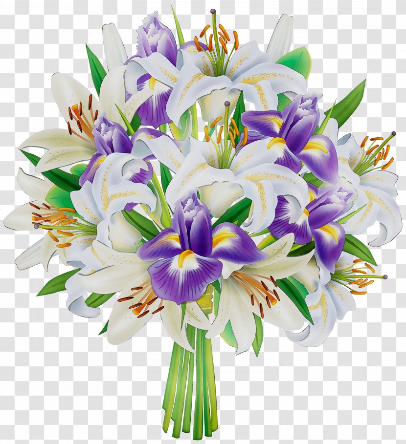 Floral Design Cut Flowers Flower Bouquet - Crocus - Iris Transparent PNG