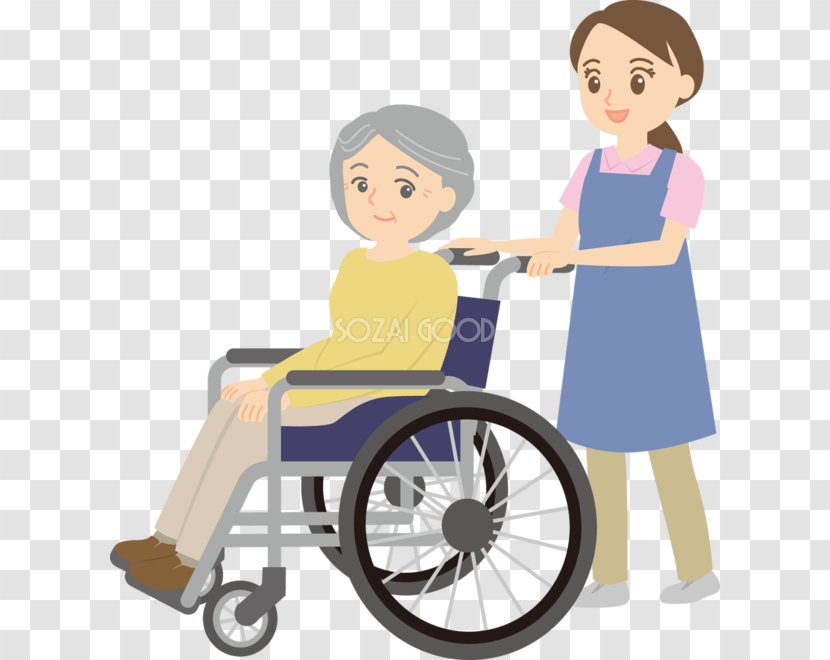 Wheelchair Caregiver Personal Care Assistant Clip Art - Good Work Transparent PNG