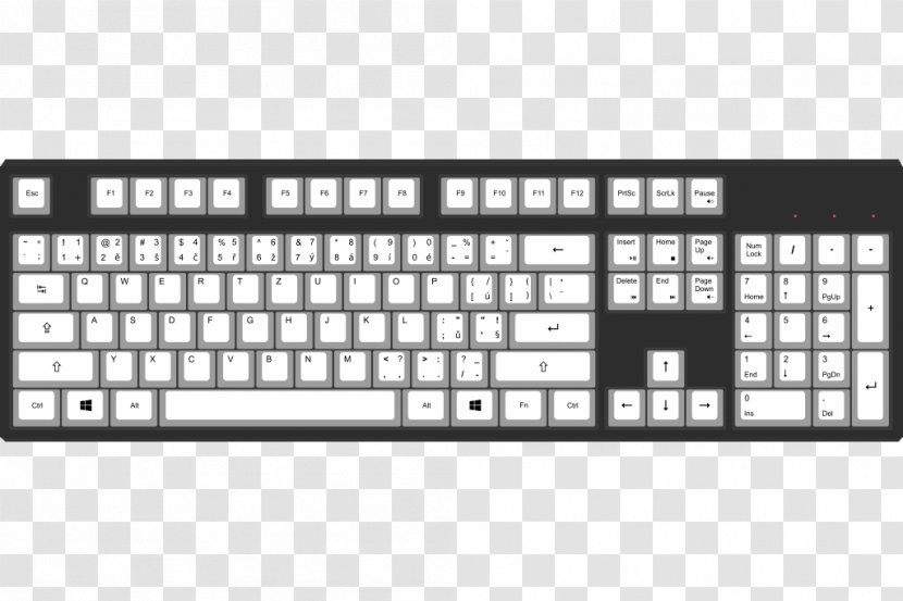 Computer Keyboard Keycap Cherry Das Key Switch - Electronic Device Transparent PNG