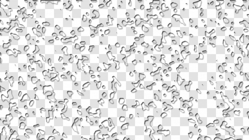 Black And White Pattern - Drops Of Water Transparent PNG