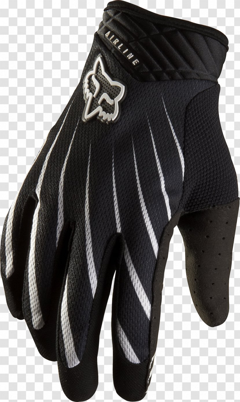 Lacrosse Glove Airline Fox Air Black - Protective Gear In Sports - Red Transparent PNG