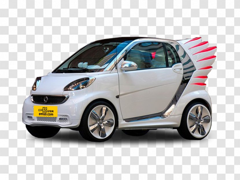 Electric Car 2012 Smart Fortwo Mercedes-Benz - Motor Vehicle Transparent PNG