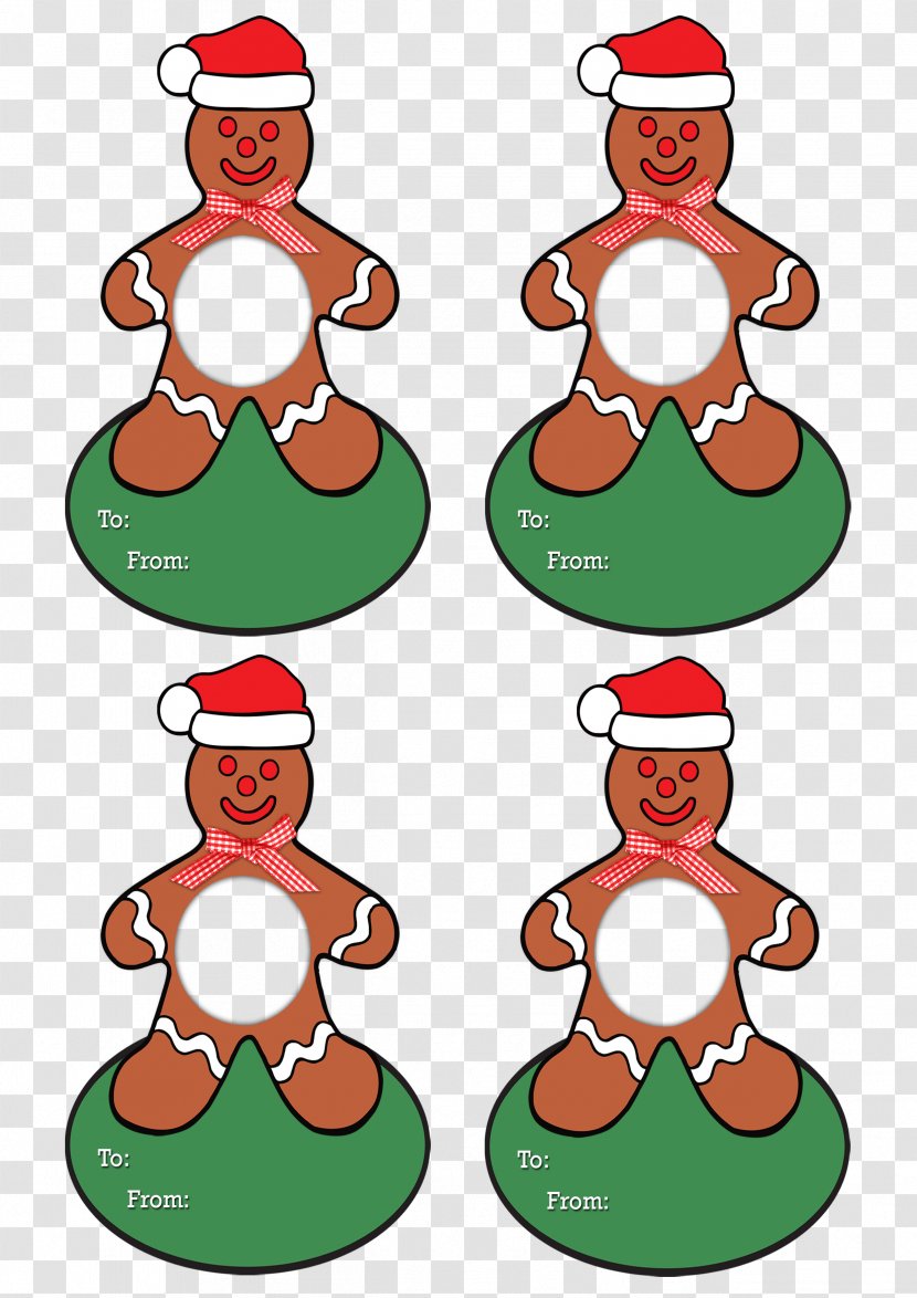 Christmas Ornament Cartoon Character Clip Art - Gingerbread Transparent PNG